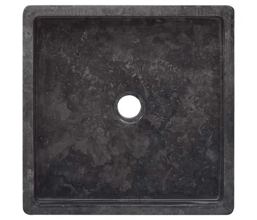 Praustuvas, Juodos Spalvos, 40X40X10cm Marmuras
