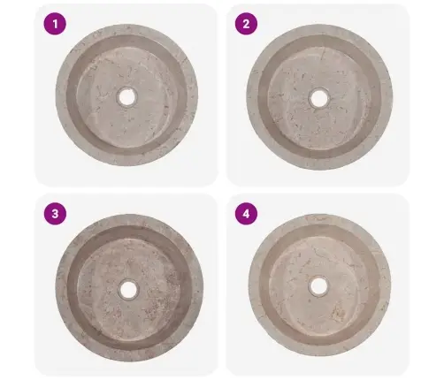 Valamu, Hall, Ø40 X 15 cm Marmor