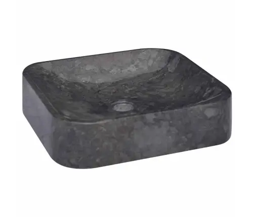 Praustuvas, Juodos Spalvos, 40X40X10cm Marmuras