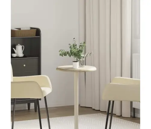 Galda Virsma, Ø40X2,5 Cm, Krēmkrāsas Marmors Vidaxl