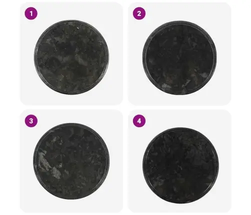 Lauaplaat, Must, Ø 40 X 2,5 cm Marmor