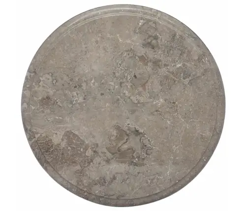 Galda Virsma, Ø40X2,5 Cm, Pelēks Marmors Vidaxl