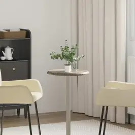 Galda Virsma, Ø40X2,5 Cm, Pelēks Marmors Vidaxl