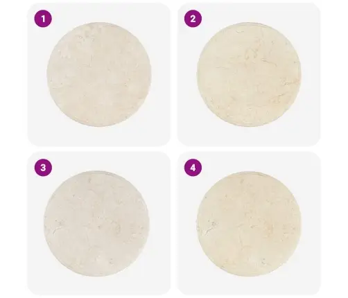 Lauaplaat, Kreemjas, Ø 50 X 2,5 cm Marmor