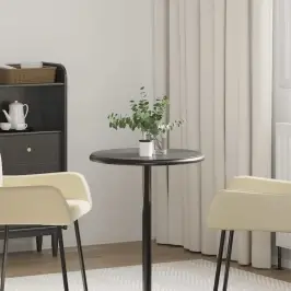 Galda Virsma, Ø50X2,5 Cm, Melns Marmors Vidaxl