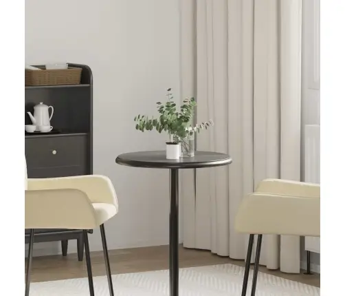 Galda Virsma, Ø50X2,5 Cm, Melns Marmors Vidaxl