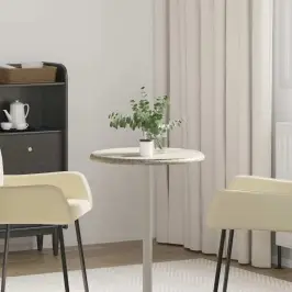 Galda Virsma, Ø50X2,5 Cm, Pelēks Marmors Vidaxl