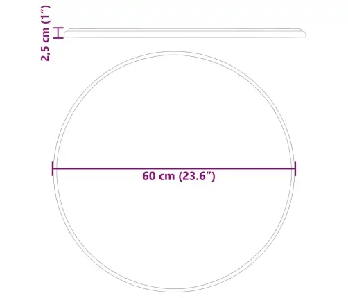 Lauaplaat, Kreemjas, Ø 60 X 2,5 cm Marmor