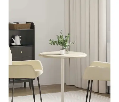 Galda Virsma, Ø60X2,5 Cm, Krēmkrāsas Marmors Vidaxl