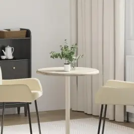 Galda Virsma, Ø60X2,5 Cm, Pelēks Marmors Vidaxl