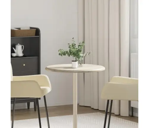 Galda Virsma, Ø60X2,5 Cm, Pelēks Marmors Vidaxl