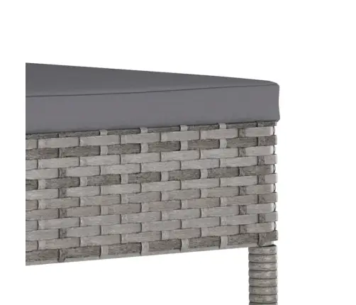 Sodo Valgomojo Baldų Komplektas, 3 Dalių, Pilkas, Poliratanas