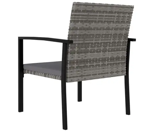 3-Osaline Aiamööbli Komplekt Polürotang, Hall