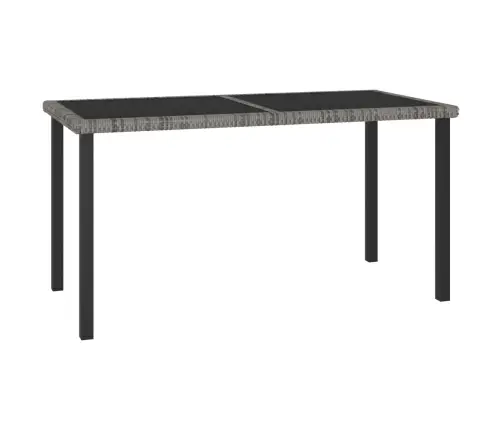 Sodo Valgomojo Baldų Komplektas, 5 Dalių, Pilkas, Poliratanas