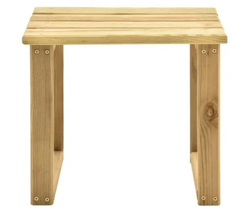 Aia Päevitustool Laua Ja Istmepadjaga, Immutatud Männipuit