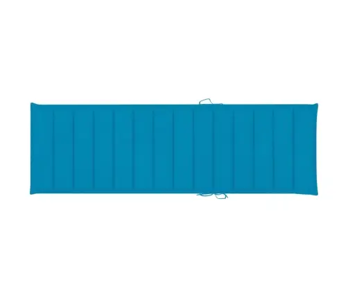 Saulės Gultas Su Mėlynu Čiužinuku, Impregnuota Pušies Mediena