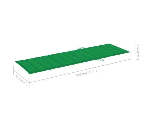 Sodo Saulės Gultas Su Staliuku Ir Čiužinuku, Impregnuota Pušis