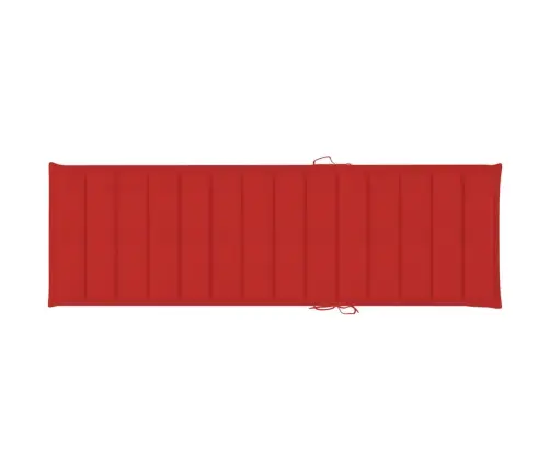 Divvietīgs Sauļošanās Zvilnis, Sarkani Matrači, Priedes Koks Vidaxl