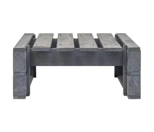 Dārza Palešu Soliņš, Pelēks, Impregnēts Priedes Koks Vidaxl