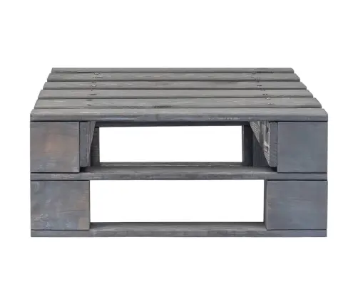 Dārza Palešu Soliņš, Pelēks, Impregnēts Priedes Koks Vidaxl