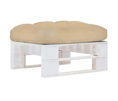 Dārza Palešu Soliņš, Balts, Impregnēts Priedes Koks Vidaxl Dārza Palešu Soliņš, Balts, Impregnēts Priedes Koks Vidaxl