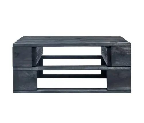 Dārza Palešu Soliņš, Melns, Impregnēts Priedes Koks Vidaxl