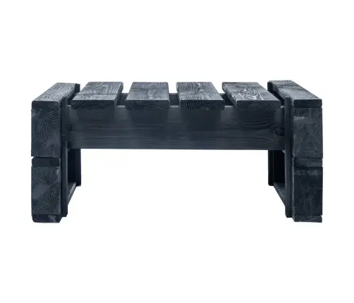 Dārza Palešu Soliņš, Melns, Impregnēts Priedes Koks Vidaxl