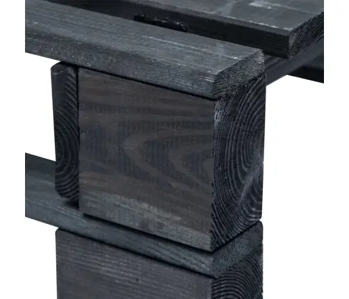 Dārza Palešu Soliņš, Melns, Impregnēts Priedes Koks Vidaxl