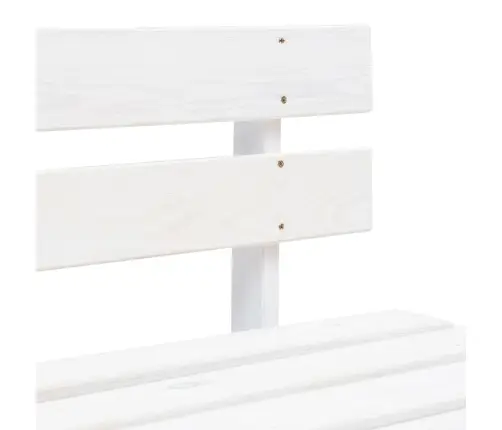 Vidējais Dārza Palešu Dīvāns, Balts, Impregnēts Priedes Koks Vidaxl