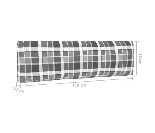 Vidējais Dārza Palešu Dīvāns, Balts, Impregnēts Priedes Koks Vidaxl