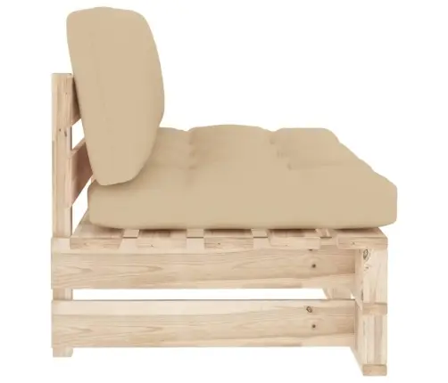 Vidējais Dārza Palešu Dīvāns, Impregnēts Priedes Koks Vidaxl
