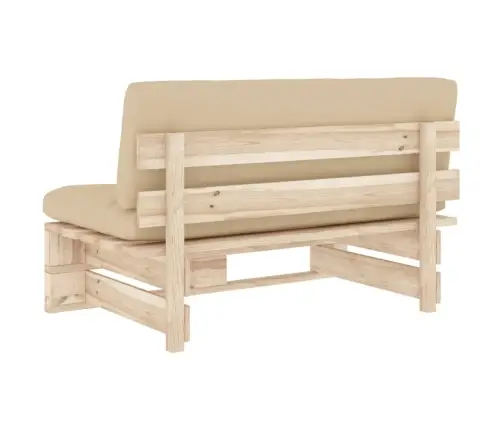 Vidējais Dārza Palešu Dīvāns, Impregnēts Priedes Koks Vidaxl