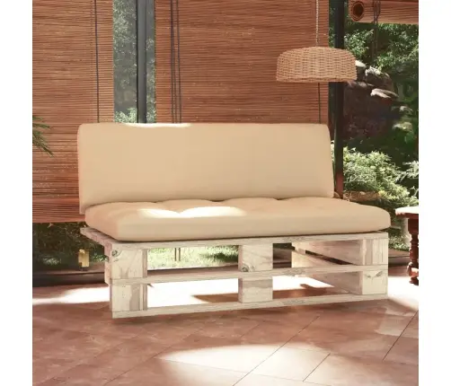 Vidējais Dārza Palešu Dīvāns, Impregnēts Priedes Koks Vidaxl