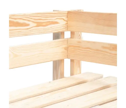 Dārza Palešu Stūra Dīvāns, Impregnēts Priedes Koks Vidaxl