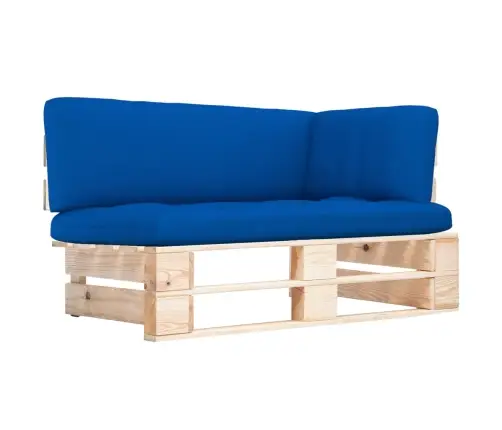 Kampinė Sodo Sofos Dalis Iš Palečių, Impregnuota Pušies Mediena