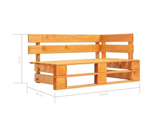 Dvivietė Sofa Iš Palečių Su Pagalvėlėmis, Impregnuota Pušis