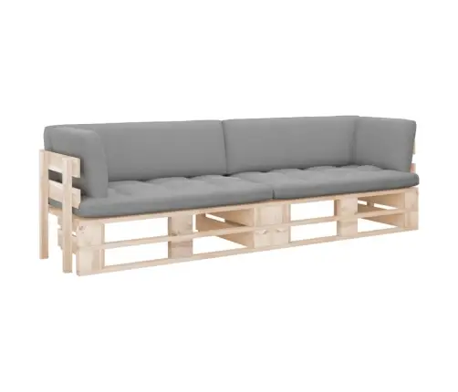 2-Osaline Kaubaalustest Diivan Patjadega, Männipuit