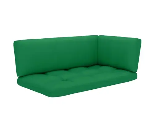 Divvietīgs Dārza Palešu Dīvāns Ar Matračiem, Impregnēta Priede Vidaxl