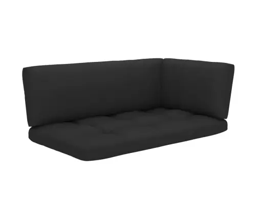 Divvietīgs Dārza Palešu Dīvāns Ar Matračiem, Impregnēta Priede Vidaxl