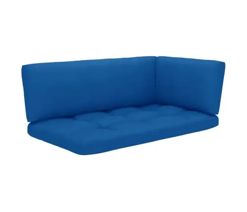 Divvietīgs Dārza Palešu Dīvāns Ar Matračiem, Impregnēta Priede Vidaxl