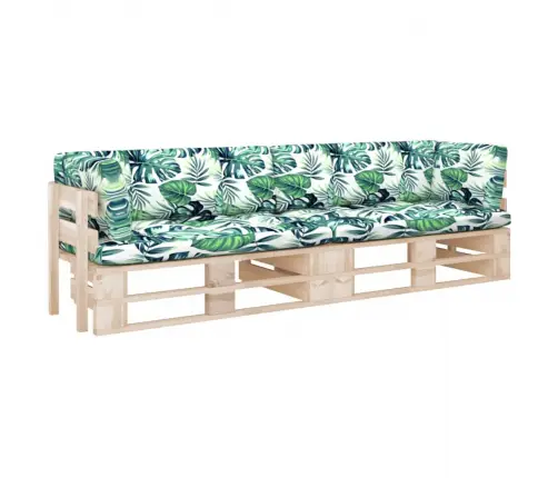 2-Osaline Kaubaalustest Diivan Patjadega, Männipuit