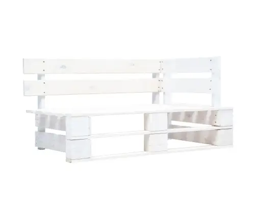 4-Osaline Kaubaalustest Mööbel Patjadega, Valge, Immutatud Mänd