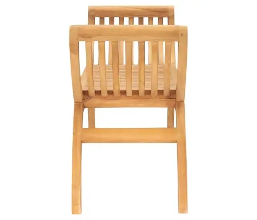 Sodo Suoliukas, 126cm Tikmedžio Medienos Masyvas