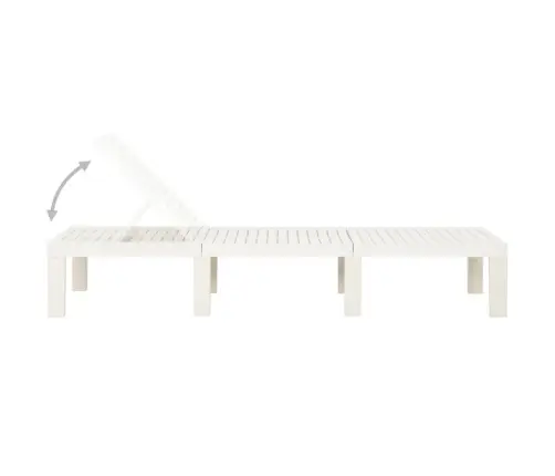 Sauļošanās Zvilnis, Balta Plastmasa Vidaxl