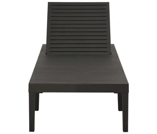 Sauļošanās Zvilnis, Antracītpelēka Plastmasa Vidaxl