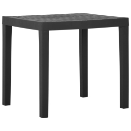 Sodo Stalas, Pilkos Spalvos, 79X65X72cm Plastikas