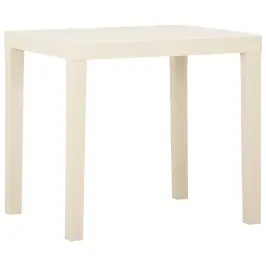 Dārza Galds, Balts, 79X65X72 Cm, Plastmasa Vidaxl