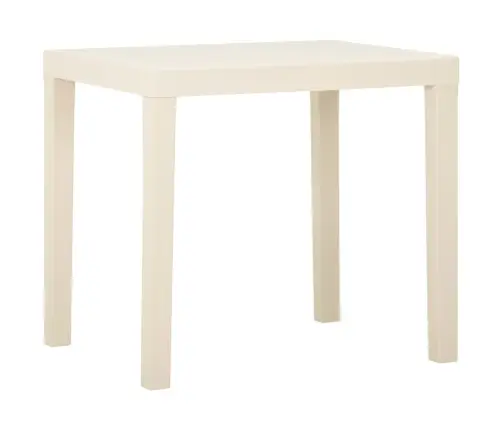 Dārza Galds, Balts, 79X65X72 Cm, Plastmasa Vidaxl