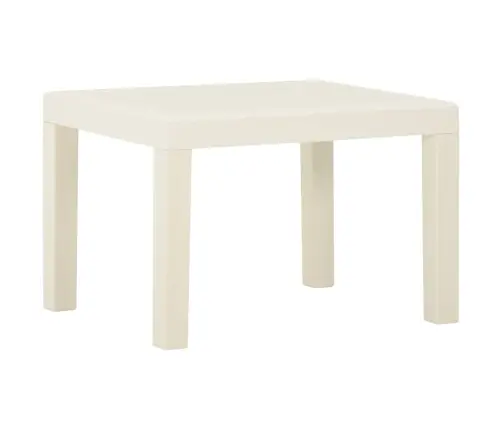 3-Daļīgs Dārza Mēbeļu Komplekts Ar Matračiem, Balta Plastmasa Vidaxl