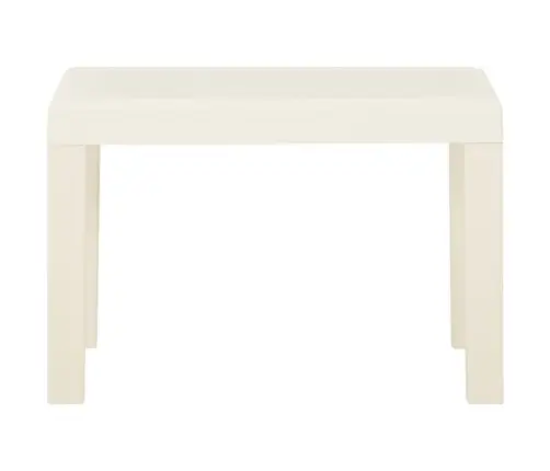 3-Daļīgs Dārza Mēbeļu Komplekts Ar Matračiem, Balta Plastmasa Vidaxl